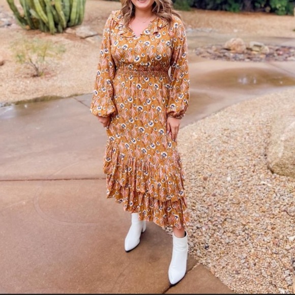 Balloon floral dress - Picture 5 of 6